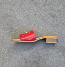 Oh! My Sandals - 5605 Red Leather Sliders