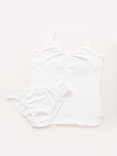 Bajabella - Z1 Girls underwear, communion underwear set: White