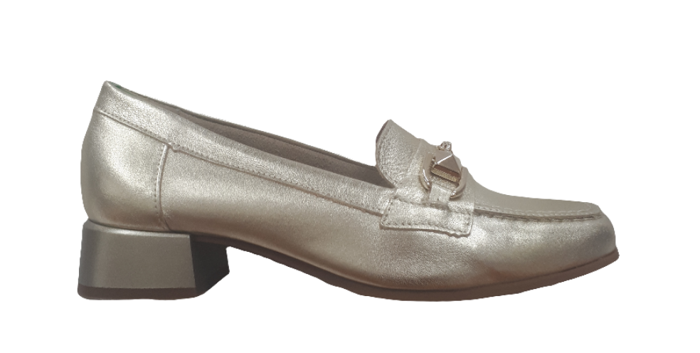 Pitillos 10480 Gold Leather Loafers