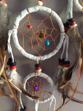 ETHNIKDECO - White dreamcatcher with feathers