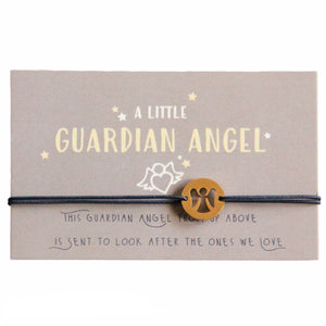 Bazou - Wishcard 'Guardian Angel' with Angel Wings bracelet WC905