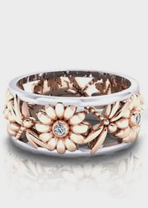 Nette Road - Geometric Chrysanthemum Women's Ring