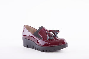 Wonders - Leather Loafer C-33342 with Tassel - Wine