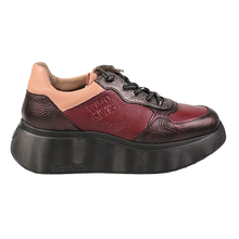 Wonders ROMA A-3630 Leather Trainers - Wine
