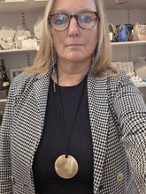 SMS49 Sparkle Mode Gold Disc on Long Black Cord