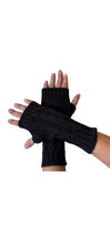 MODA LATINA - Fingerless knitted alpaca gloves