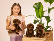 Teddy Hermann - Labrador sitting dark brown 25 cm