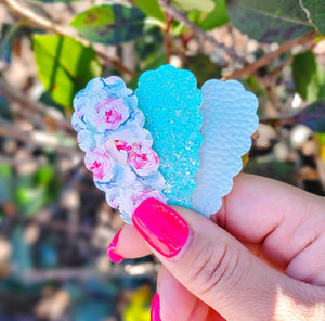 Dainty Delights - 2.5" Scallop Snap Clip 3pack