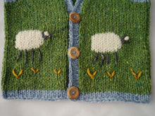 Julie Dillon Knitwear - Green Sheep Merino Wool waistcoat