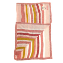Cosatto Unicorn Garden Knitted Stripe Blanket BLAN5690