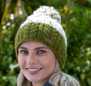 Erin Cable Bobble Wool Hat