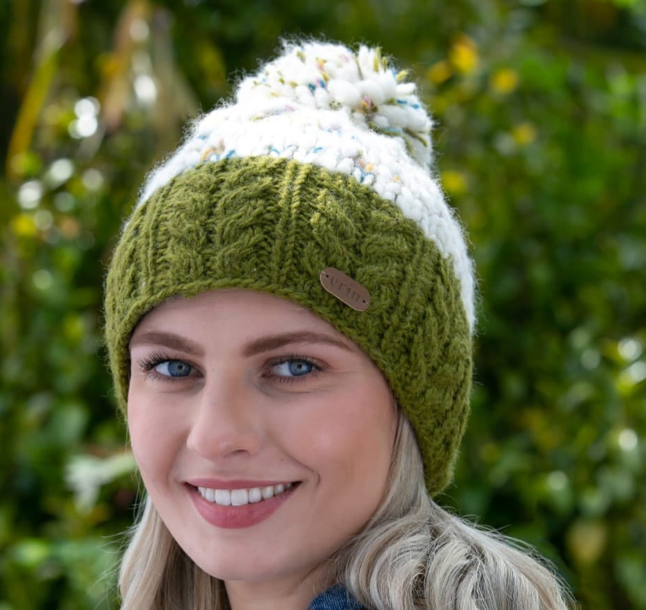 Erin Cable Bobble Wool Hat