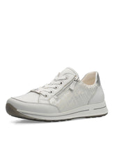Ara Osaka 2.0 Sneakers Leather White/Silver H fit 12-24801