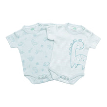 FS Baby - 16930 - Set of 2 bodies - Organic cotton - Blue