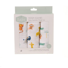 Ziggle Savanna Animals Trio Muslin Set MUS3887