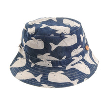HAT6499 Whales Sun Hat 1-3y