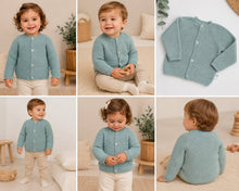 Cotton Socks - Baby Knit Cardigan | Ref. 316-2 • 100% Cotton: Green
