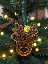 Maple Moon - Felt & Fabric Beaded Reindeer