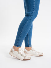 Ara 12-34432-63 ROM Leather Sneakers, Sand/Cream/White