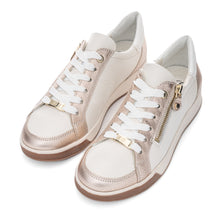 Ara 12-34432-63 ROM Leather Sneakers, Sand/Cream/White