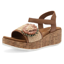 Ara 12-51506-09 Rimini Sandals - Cognac/Natural