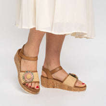 Ara 12-51506-09 Rimini Sandals - Cognac/Natural