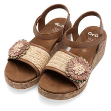 Ara 12-51506-09 Rimini Sandals - Cognac/Natural