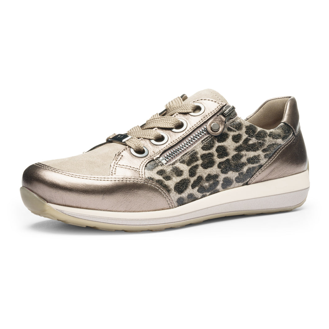 Ara 12-64587-05 Leopard Print Leather Sneakers