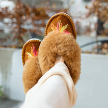 Sheepers - Elsa Sheepskin Slippers with Starburst Embroidery