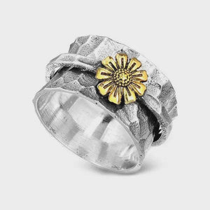 Nette Road - Chrysanthemum Metal Fidget Ring