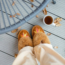 Sheepers - Elsa Sheepskin Slippers with Starburst Embroidery