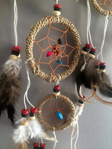 ETHNIKDECO - Dreamcatcher rattan with feathers