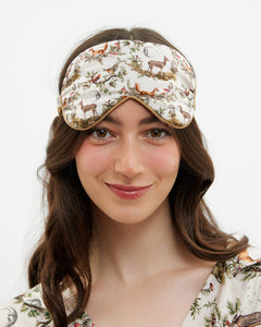 Fable - 'A Night's Tale' - Crystal Grey Woodland Scene Sleep Mask