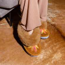 Sheepers - Elsa Sheepskin Slippers with Starburst Embroidery