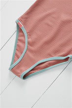 Grass & Air - Rose Ribbed Kids Swimsuit