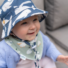 HAT6499 Whales Sun Hat 1-3y