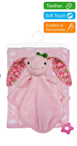 Bunny Twin Layer Velour Comforter & Blanket Set BB259