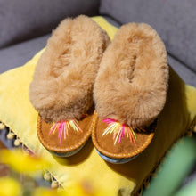 Sheepers - Elsa Sheepskin Slippers with Starburst Embroidery