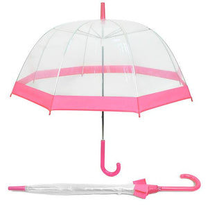 Selini New York - See-Thru-Bubble Wind-Resistant Premium Clear Umbrella