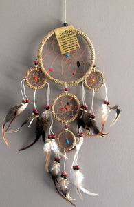 ETHNIKDECO - Dreamcatcher rattan with feathers