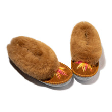 Sheepers - Elsa Sheepskin Slippers with Starburst Embroidery