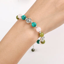 Celtic Ore Crafts - Bracelet Metal Shamrock Beads, Marble IRB-052B