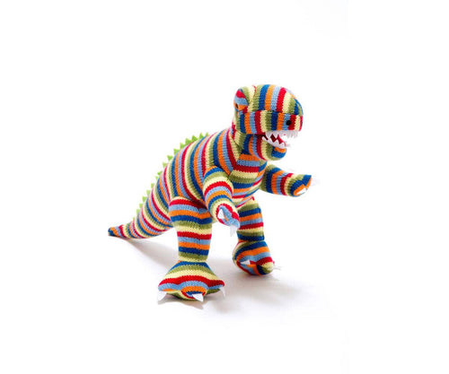 Best Years Knitted T-Rex - Bold Stripe BY4137NB