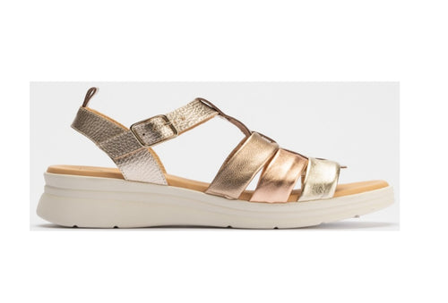 Pitillos 10614 Gold Leather Sandals