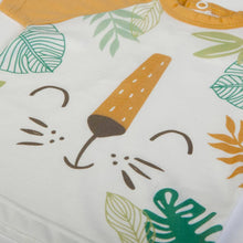 FS Baby - 16105 - Organic cotton t-shirt + shorts - Offwhite/orange