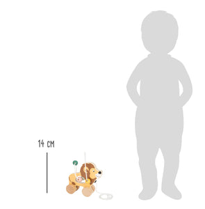 Small Foot - Pull-Along Lion with Bead Maze "Safari"