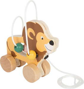 Small Foot - Pull-Along Lion with Bead Maze "Safari"