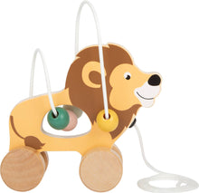 Small Foot - Pull-Along Lion with Bead Maze "Safari"