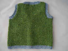 Julie Dillon Knitwear - Green Sheep Merino Wool waistcoat