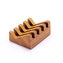The Black Stuff - Diagonal Teak Soap Dish